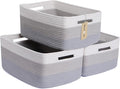 Large Storage Baskets for Shelves, Closet Organizers Bins for Clothes Blanket by MiniArkStorageBasketsHome