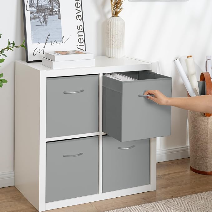 StorageWorks Gray Storage Cubes, 13x13 Storage Cube Bins - Image 7