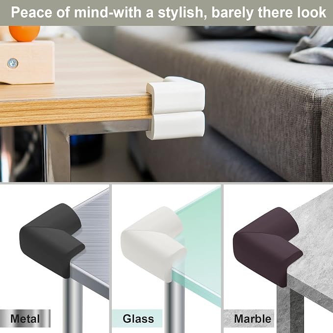 8 Pack Soft Sponge Table Corners, Corner Protector Baby, Baby Proofing Corner - Image 4