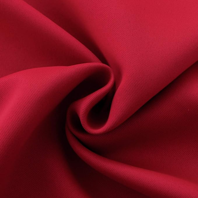 BGment Red Blackout Curtains 40 Inches Length - Image 6