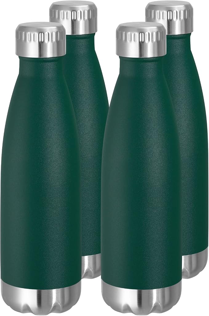 VEGOND 17oz Stainless Steel Water Bottles Bulk, Reusable Metal Sports Water by VEGOND