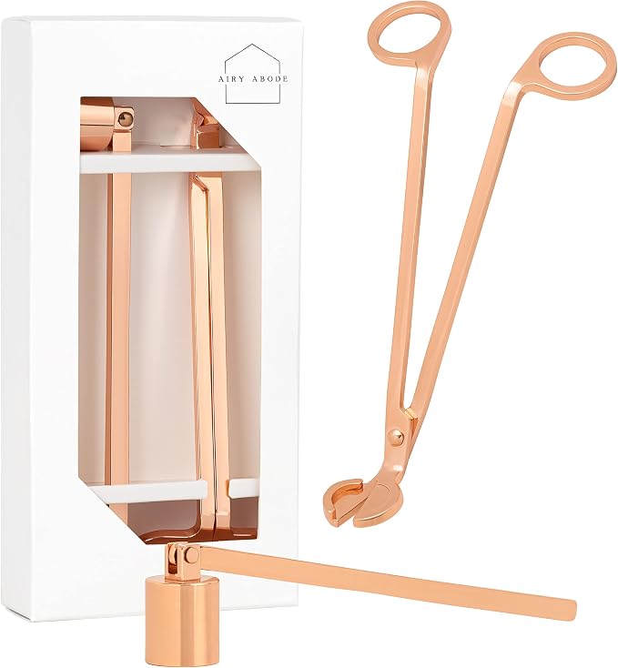 Candle Wick Trimmer and Candle Snuffer Accessory Set – Pick Your Color by Airy+Abode