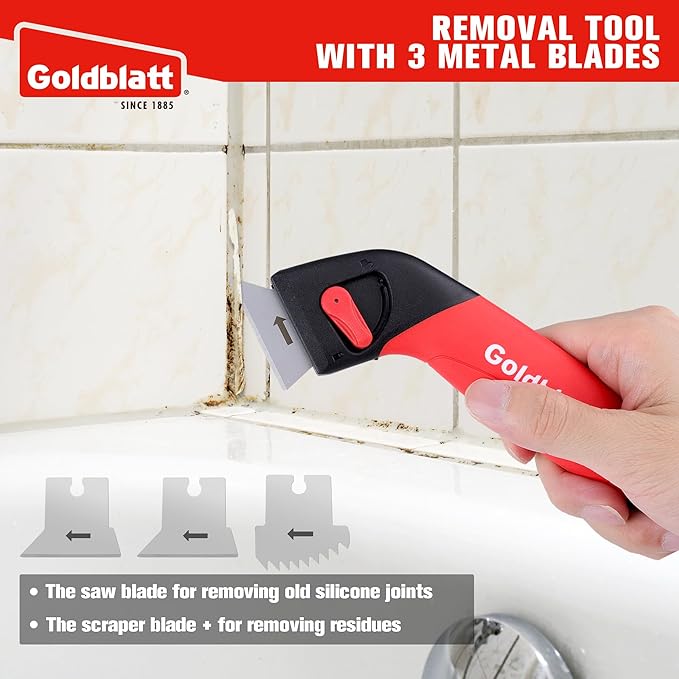 Goldblatt Caulk Remover Tool, Grout Removal Tool, Caulking Tool, Silicone - Image 2