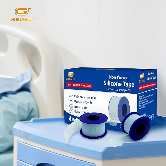 Silicone Surgical Tape 1" x 4yd, Medical Tape - Image 7