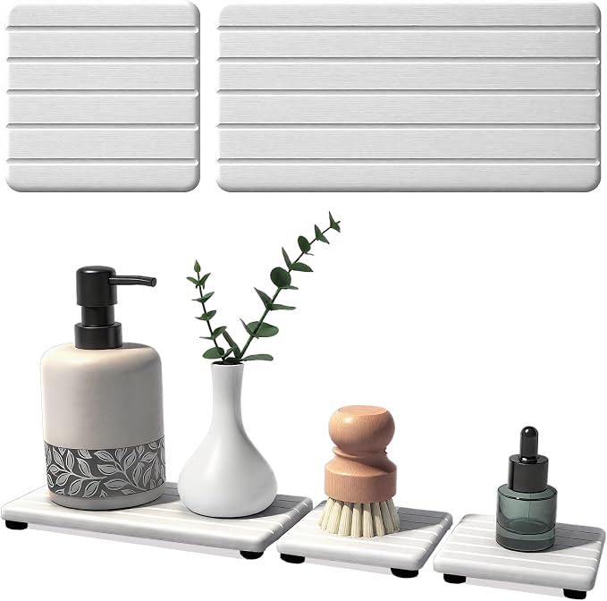 3PCS Stone Drying Tray, Stones Soap Trays, Water Absorbing Stone Tray by Unknown