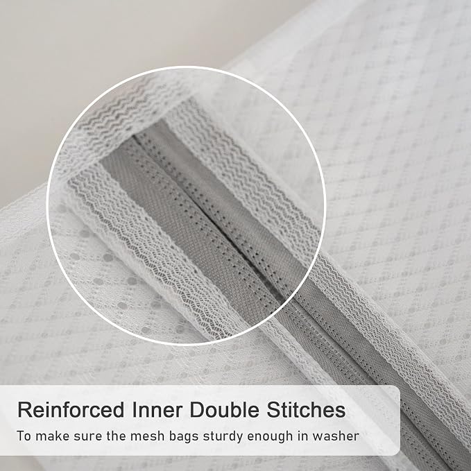 Polecasa 3Pcs 16 x 20 Inches Extra Durable 125g Diamond Mesh Laundry Bags - Image 4