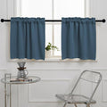 Pickluc Cafe Curtain 24 Inches Length, Rod Pocket Kitchen Curtain, Short by PICKLUC