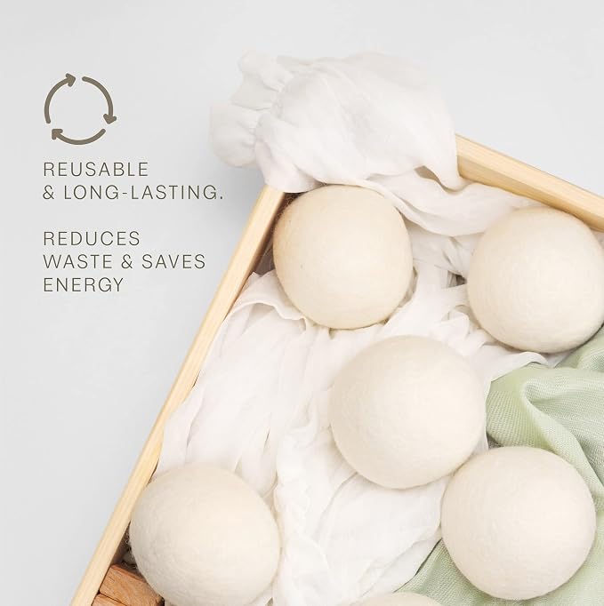 Pursonic Laundry Wool Dryer Balls – Reusable Dryer Balls Made from 100% Pure - Image 4