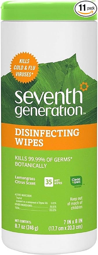 Seventh Generation Disinfecting Multi-Surface Wipes 35 ea by SeventhGeneration