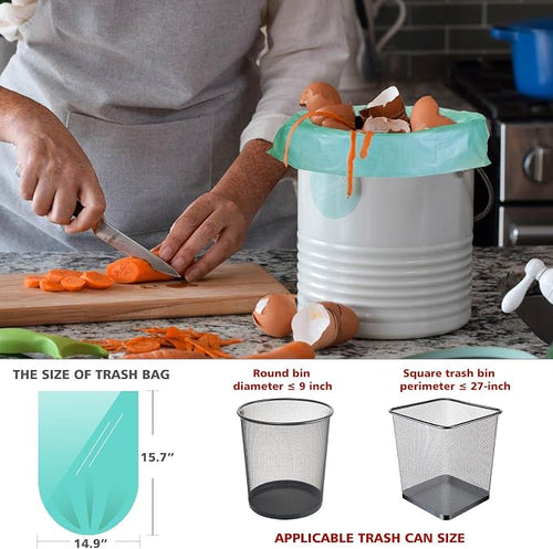 1.2 Gallon Small Trash Bags Garbage Bags, AYOTEE Mini Compostable Strong - Image 2