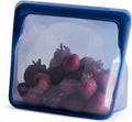 Stasher Premium Silicone Reusable Food Storage Stand-Up Mid Bag, Deep Ocean by Stasher