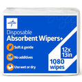 Medline Absorbent Wipers+ Disposable Heavy Duty Dry Wipes by Medline