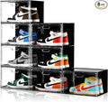 New 8 Pack Shoe Boxes Stackable, Large Shoe Storage Organizer by Amllas