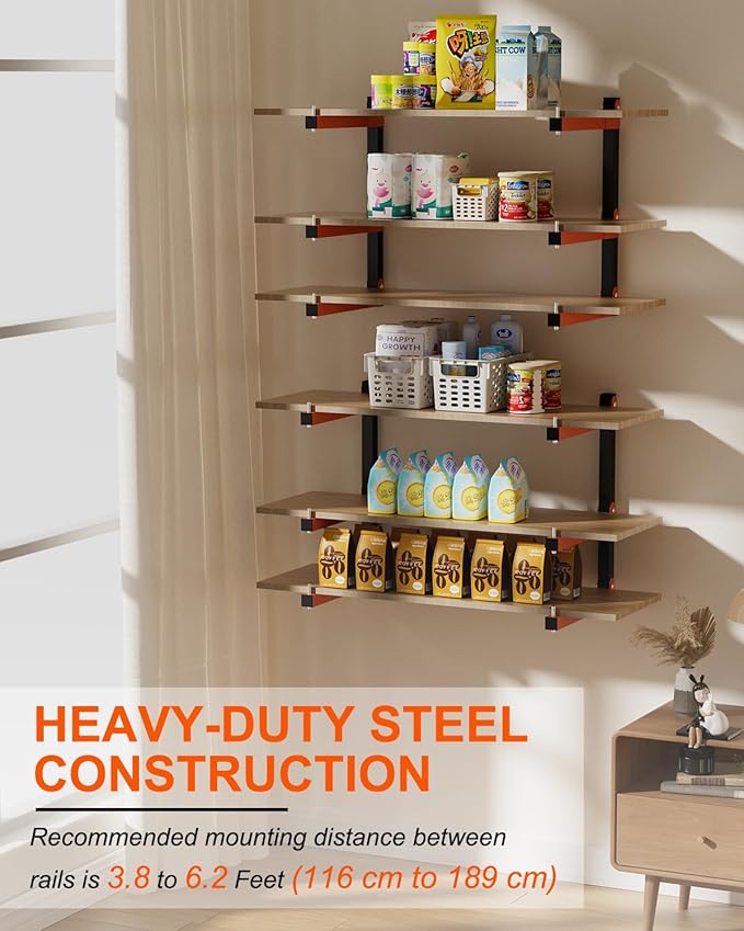 Lumber Storage Rack Wall-Mounted Lumber Racks Heavy Duty Wood Storage Rack - Image 4