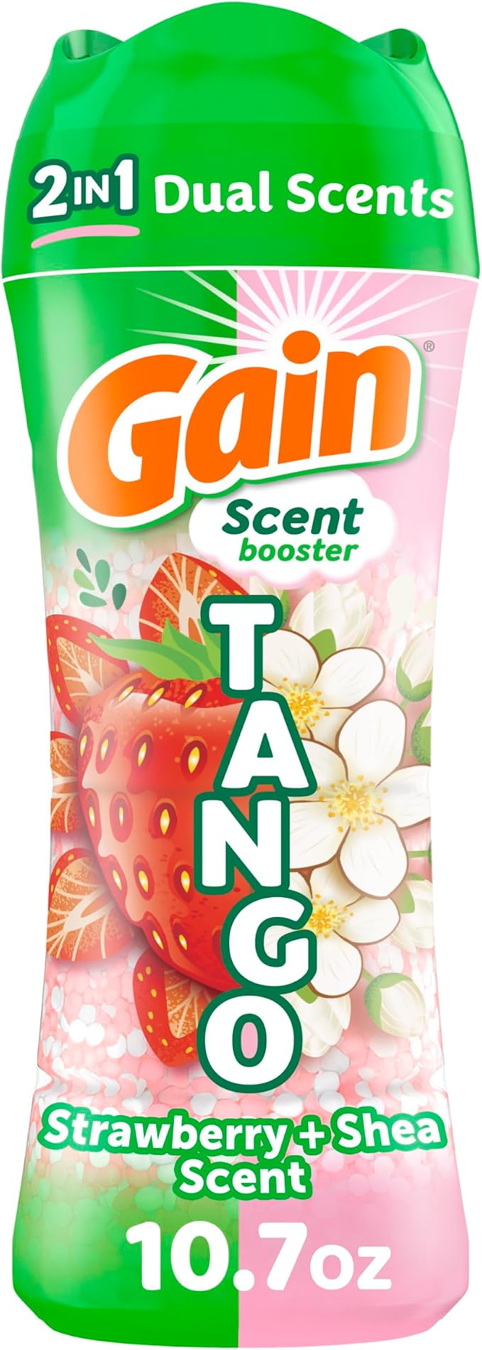 Gain Tango 2-in-1 Laundry Scent Booster Beads, Strawberry and Shea Scent by Gain