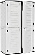 ZZM Large 67 Cu.ft Waterproof Storage Shed, Outdoor Storage Cabinet，Durable by ZZM