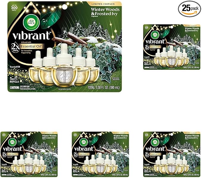 Air Wick Plug In Advanced Scented Oil, Winter Woods + Frosted Ivy, Air by AirWick