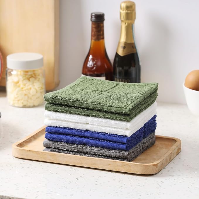 Glynniss Dishcloths Kitchen Highly Absorbent Dish Rags 100% Cotton Dish Cloths - Image 5