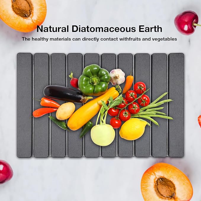 Large Diatomite Kitchen Counter Drying Mat – 24”x16”, Aesthetic Stone Mat - Image 5