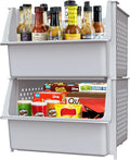 Skywin Plastic Stackable Storage Bins by Skywin