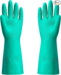 ThxToms Chemical Resistant Nitrile Gloves, Resist Household Acid, Solvent and by ThxToms