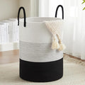 Fiona's magic Cotton Rope Laundry Hamper, Tall Woven Laundry Basket Storage by Fionasmagic