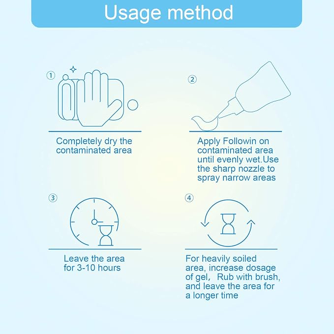 FOLLOWIN Household Mold and Mildew Stain Cleaner Gel Home Cleaner - Image 6
