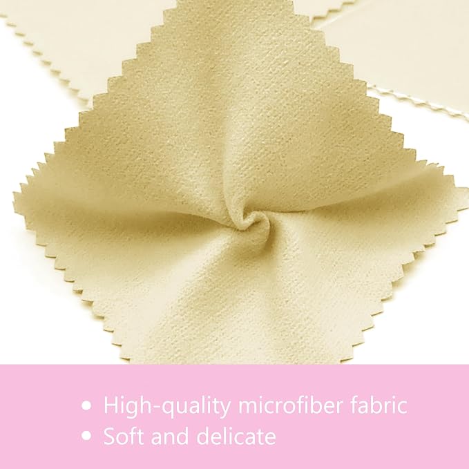 XIAOXINGYUN 120 PCS Jewelry Cleaning Cloth Jewelry Polishing Cloths - Image 4