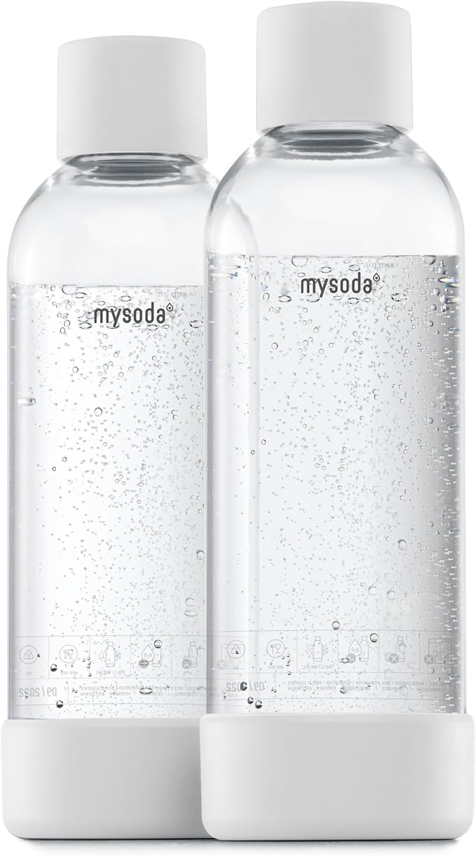 Mysoda Carbonating Bottles 2Pck 1L by Mysoda