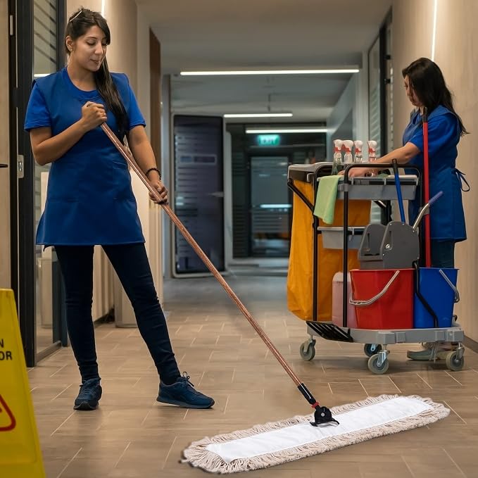 Matthew Cleaning 36'' Cotton Dust Mop Refill Washable Thick Tufted Replacement - Image 6
