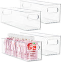 Plastic Food Storage 4 Pack Clear Container Bin by primebox