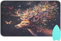 Deer with Butterfly Floral Ironing Mat Thickened Ironing Blanket Travel by QwThum