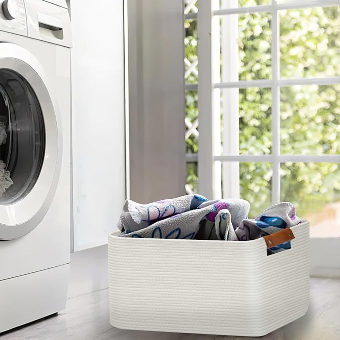 Large Collapsible Laundry Basket, Clothes Hamper - Image 4