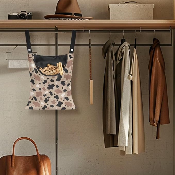 Clothes Pin Hanging Bag, Clothes Pins Bag Holder Outdoor Stylish Clothespin Bag - Image 4