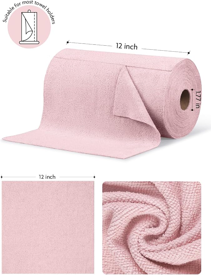 Fantasticlean Microfiber Cleaning Cloth Roll -75 Pack, Tear Away Microfiber - Image 7