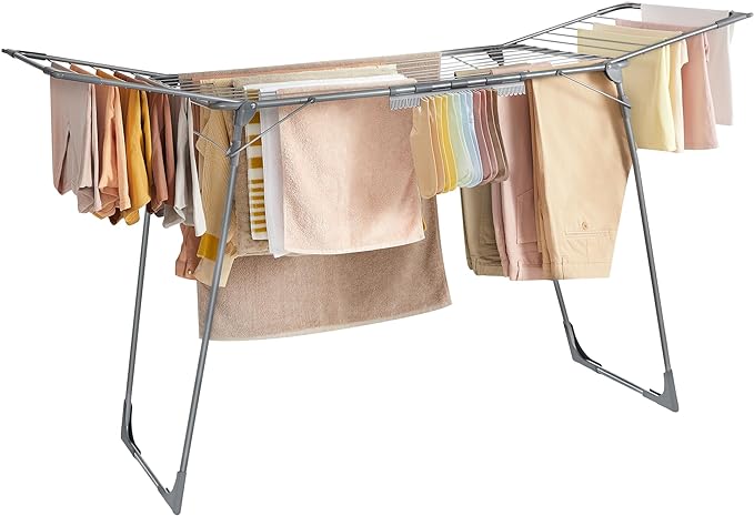 SONGMICS Clothes Drying Rack Foldable, Gullwing Laundry Drying Rack, by SONGMICSbySONGMICSHOME