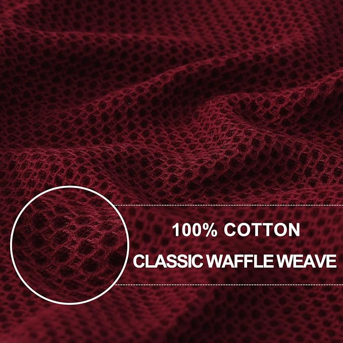 Homaxy 100% Cotton Waffle Weave Kitchen Dish Cloths, Ultra Soft Absorbent Quick - Image 2