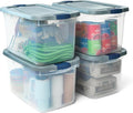 Rubbermaid Roughneck Clear 66 Qt/16.5 Gal Storage Containers, Visible Base by Rubbermaid