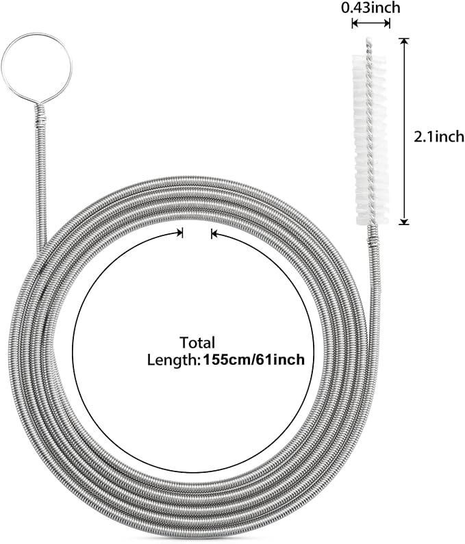 Long Drain Brush Flexible Feeding Tube Brush Slim Cleaning Brush Hose Pipe Brush - Image 6