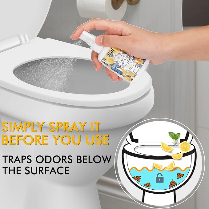 Toilet Spray for Poop, Fresh Citrus, Bathroom Spray Odor Eliminator, 2Fl Oz 2 - Image 3