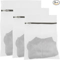 3Pcs Mesh Laundry Bags with Sturdy Zipper, Durable Laundry Room Essentials by Zilotusnte