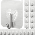 DGYB 20 Pcs Silver Adhesive Hooks by DGYB