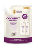 Soapbox Body Wash Refill, Coconut + Goji Berry Body Wash Refill Pack, Bulk Soap by Soapbox