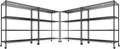 REIBII 55.5''W Heavy Duty Metal Shelves by REIBII