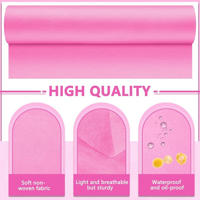 Tudomro 2 Roll Disposable Non Woven Bed Sheets 24 x 71 Inch Massage Table Paper - Image 3