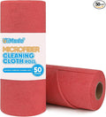 Microfiber Cleaning Cloth, 50 Sheets Shop Towels Commercial Grade Washcloths by Unimade