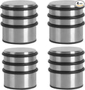 KINJOEK 4 Packs Heavy Duty Door Stopper, Solid Steel Door Stop No Need to Drill by KINJOEK