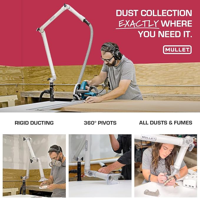 Mullet ThirdHand Dust Collection Boom Arm - Image 2