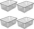 LeleCAT Wire Baskets with Handles, Wire Storage Organizer Baskets, Household by LeleCAT