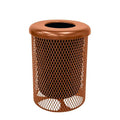 COATEDOUTDOORFURNITURE 32-Gallon Heavy-Duty Expanded Metal Round Trash by CoatedOutdoorFurniture